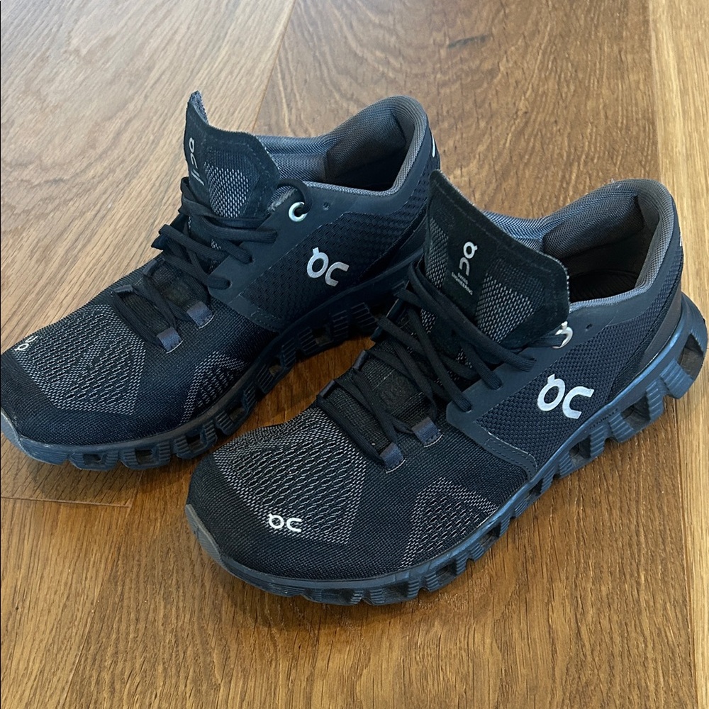 On Running Black Mesh Sneakers